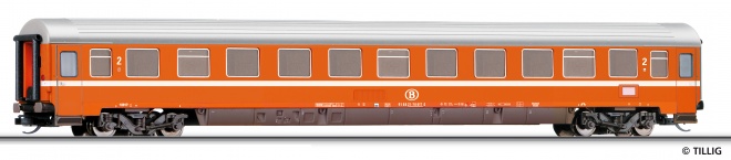 Passenger car 2nd class type Eurofima<br /><a href='images/pictures/Tillig/13554_HM.jpg' target='_blank'>Full size image</a>